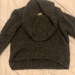 Grey crop sweater